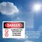 Signmission Flammable Gas Keep Fire Or Flame Away Danger Sign, Vinyl Decal, 14in W x 10in L, 2PK OS-2PACK-DS-D-1014-L-1235 - alternate 3